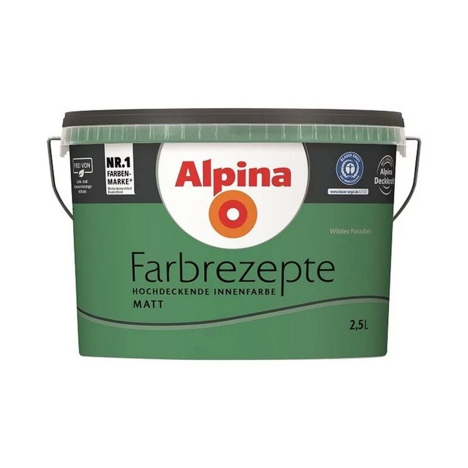 Alpina Wandfarbe Farbrezepte 2,5 Liter Wildes