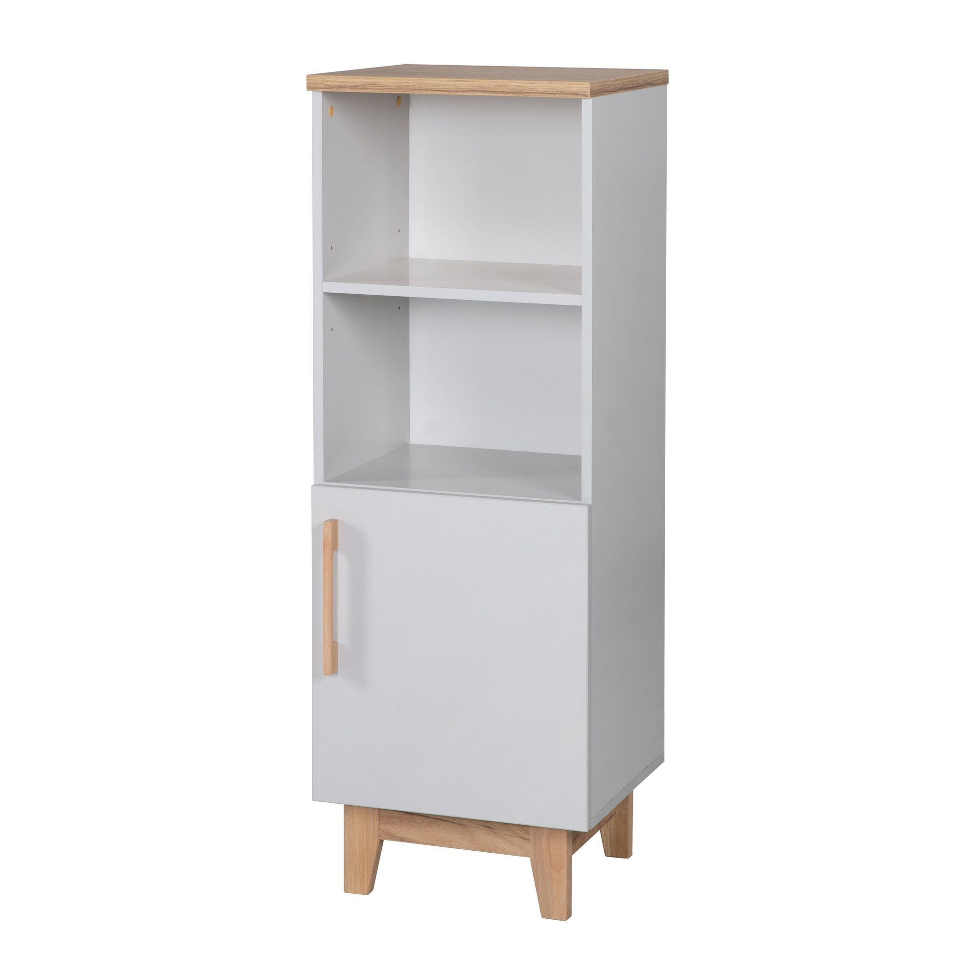roba® Standregal Caro, Soft-Close-Technik, Lichtgrau /