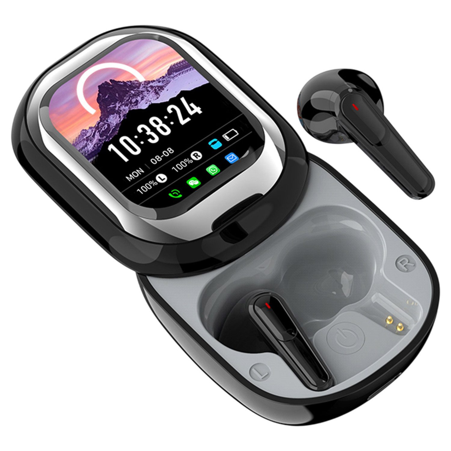 Refttenw Bluetooth Kopfhörer AI-Sprachübersetzung,Bluetooth 5.4 In-Ear-Kopfhörer