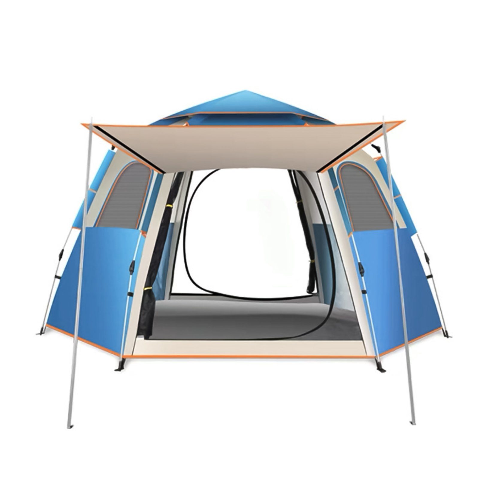 TWSOUL Wurfzelt sechseckiges Zelt, 240*240*135cm, Personen: