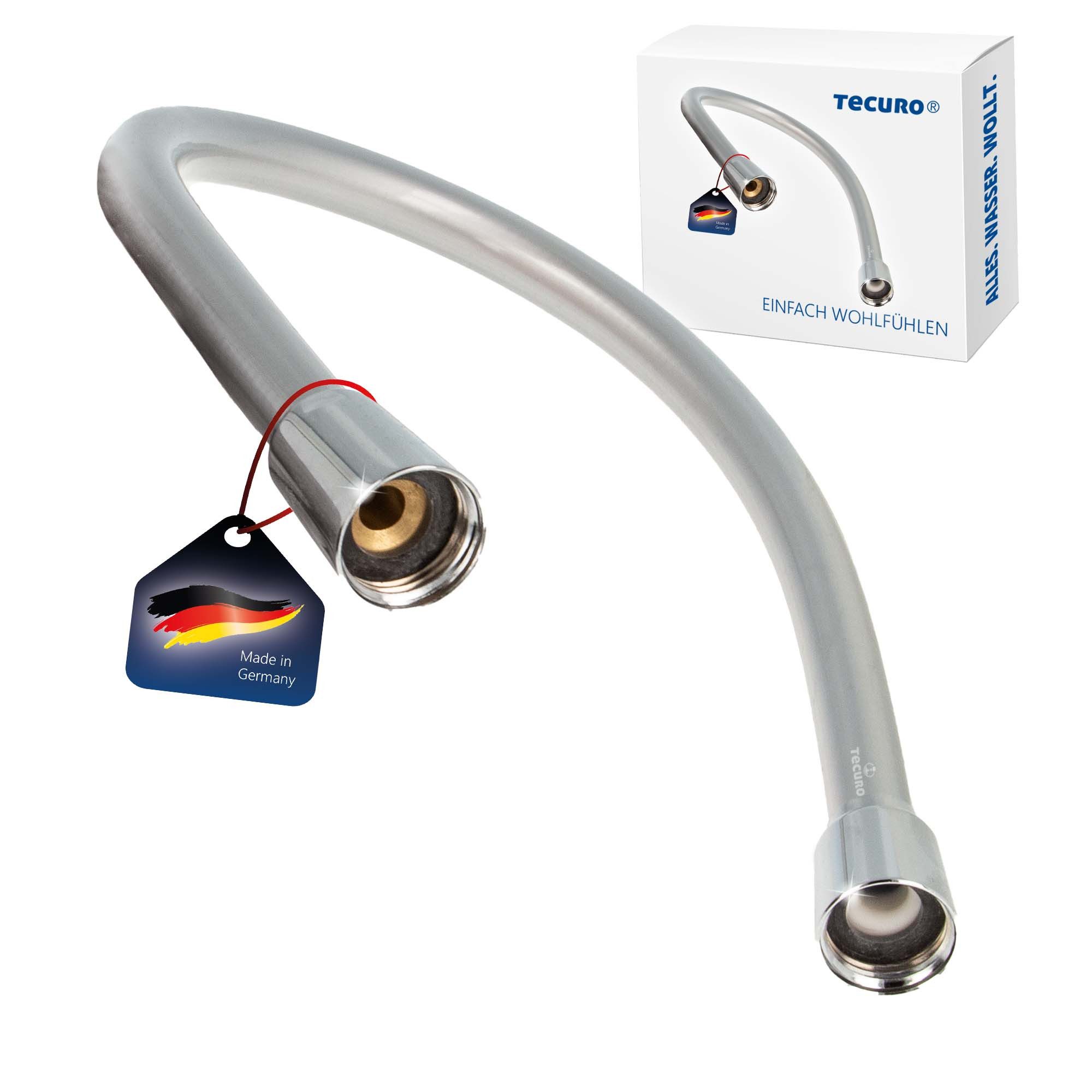 tecuro Brauseschlauch PREMIUM Brauseschlauch silberglatt -
