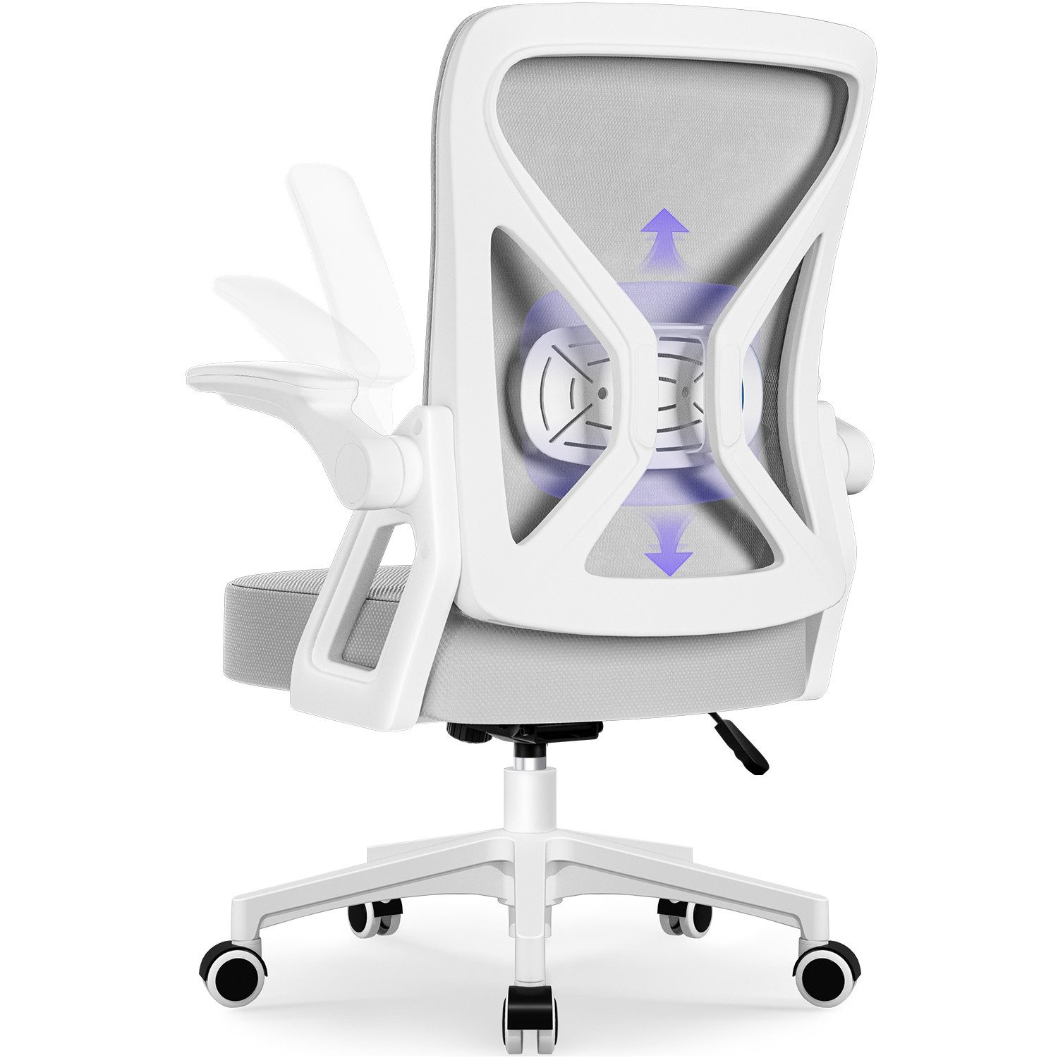Hiazurm Bürostuhl Bürostuhl,Chefsessel aus Mesh,Ergonomischer Schreibtischstuhl