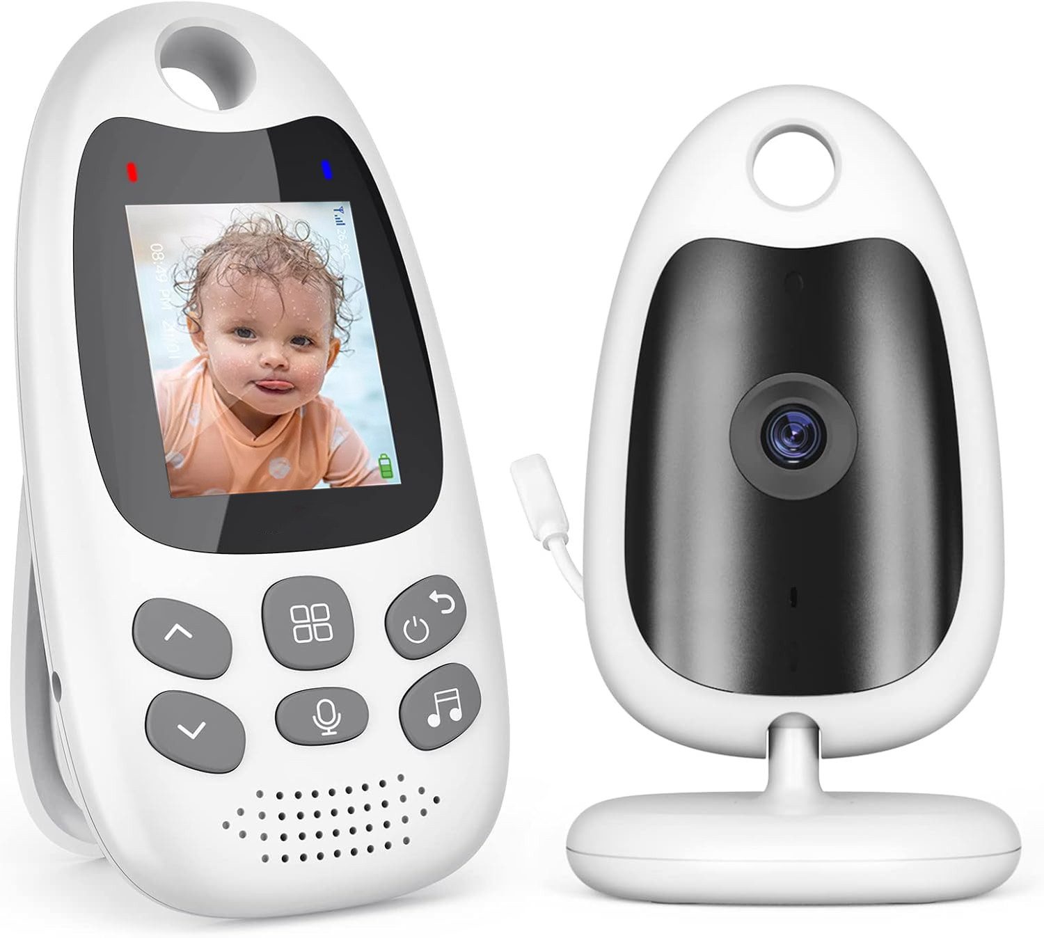 Boifun Video-Babyphone Babyphone mit Kamera Tragbares