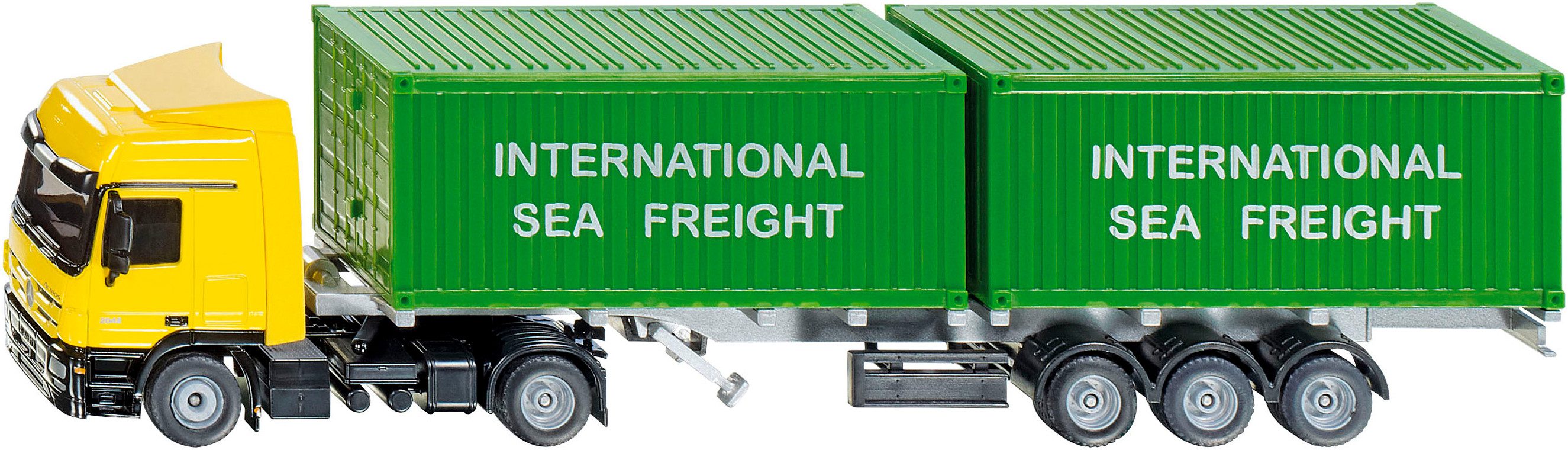 Siku Spielzeug-LKW Mercedes-Benz LKW mit Containern