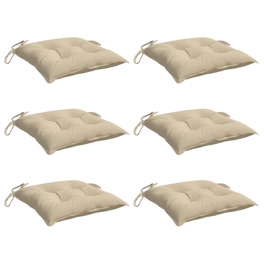 vidaXL Sitzauflage Palettenkissen 6 Stk. Beige