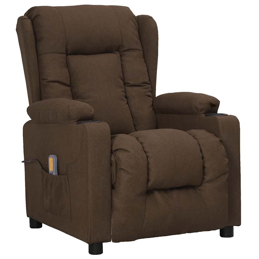 vidaXL Massagesessel Massagesessel mit Aufstehhilfe Braun