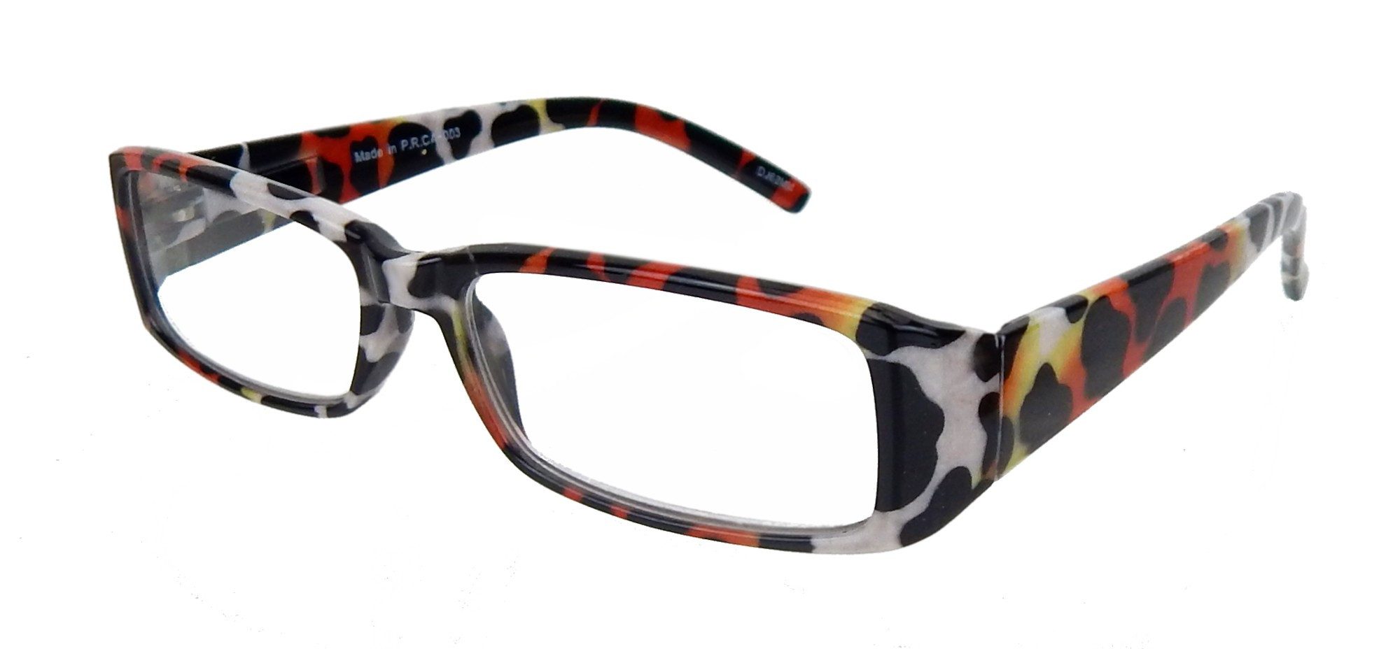 Ella Jonte Lesebrille, Leopard weiss orange