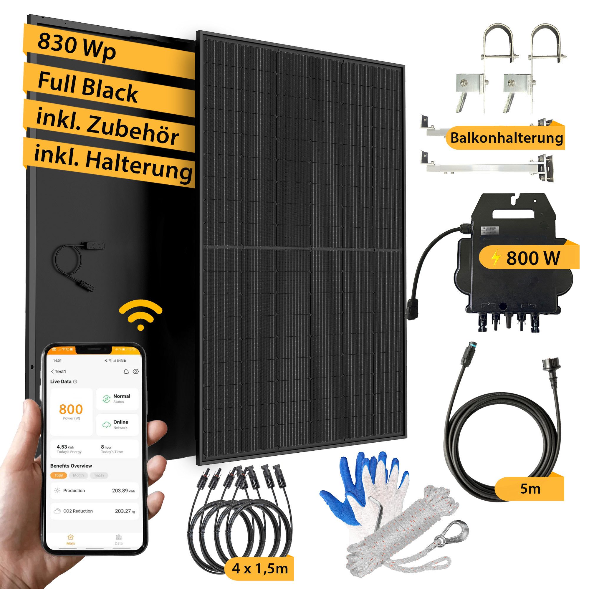 VALE Balkonkraftwerk All-in-One Solaranlage für private