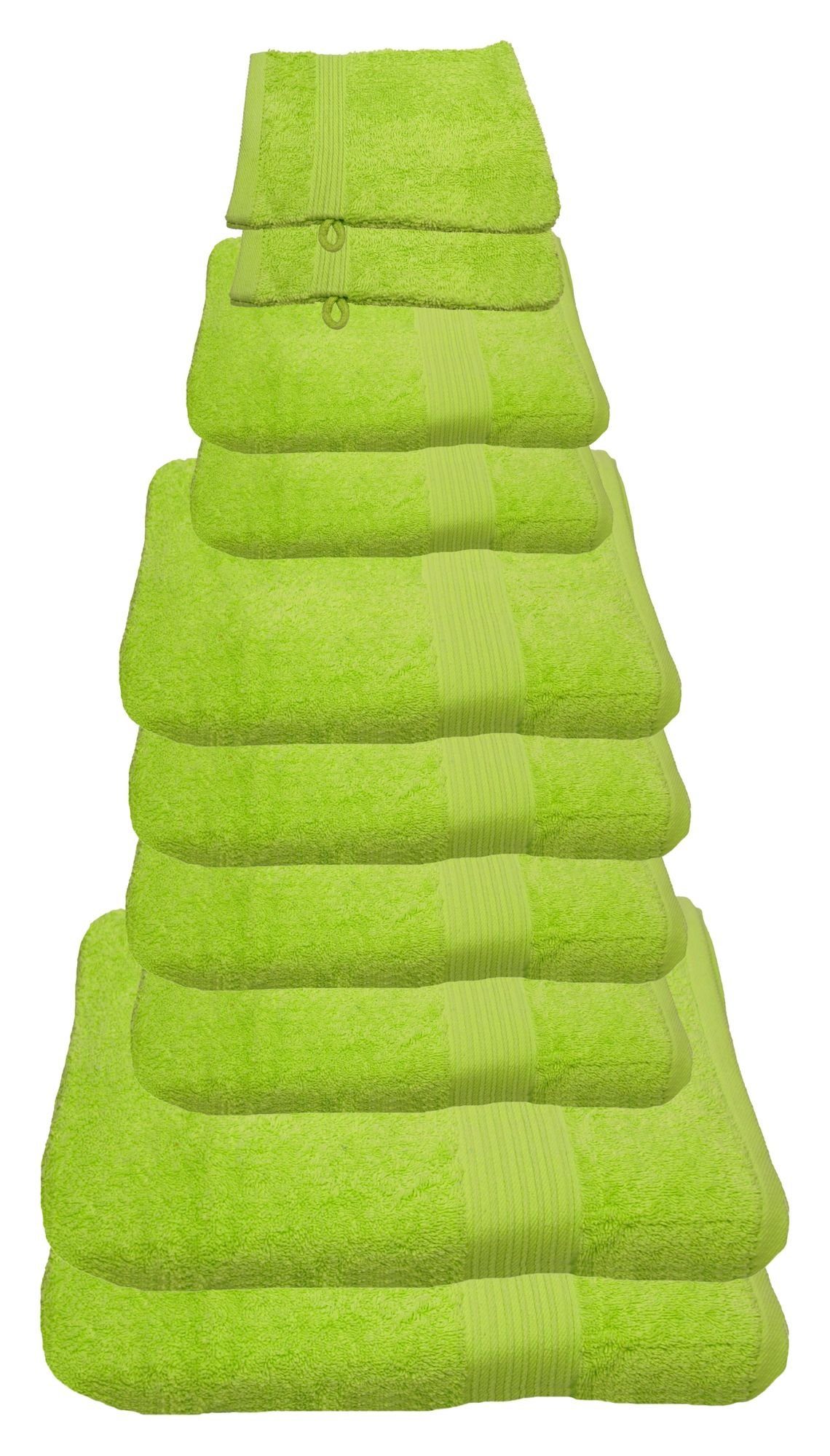 Julie Julsen Handtücher 10-Handtücher-Limette, Baumwolle (10-St)