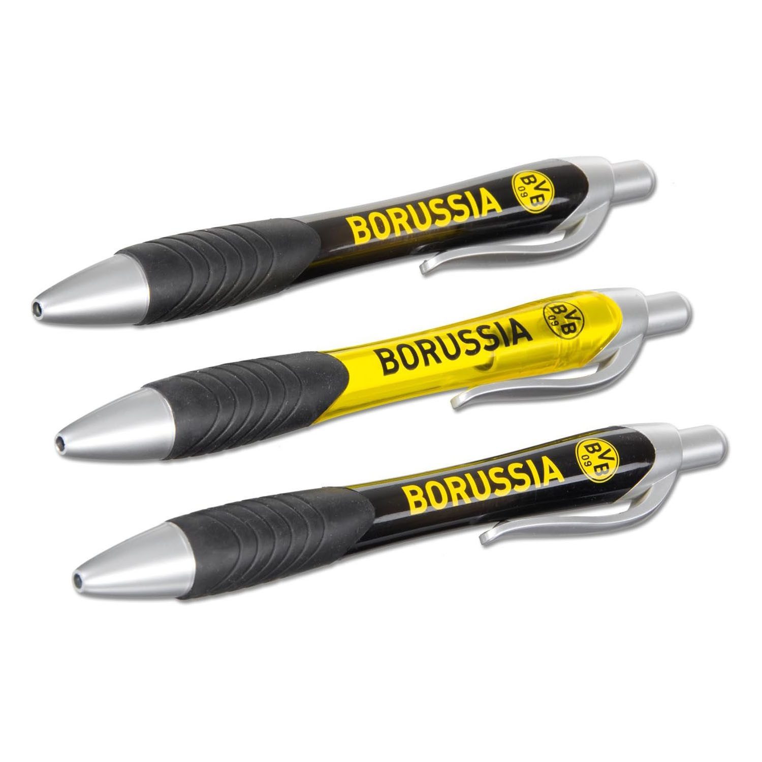 BVB MERCHANDISING Kugelschreiber BVB Kugelschreiber 3er-Set