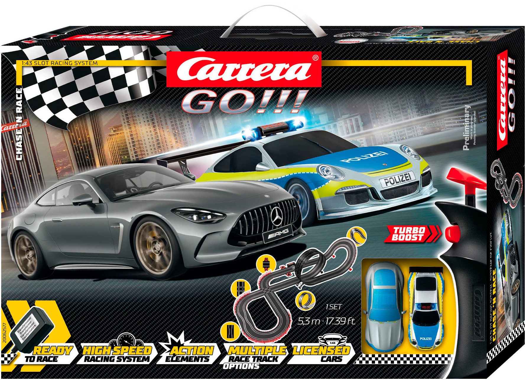 Carrera® Autorennbahn Carrera GO!!!, Chase n