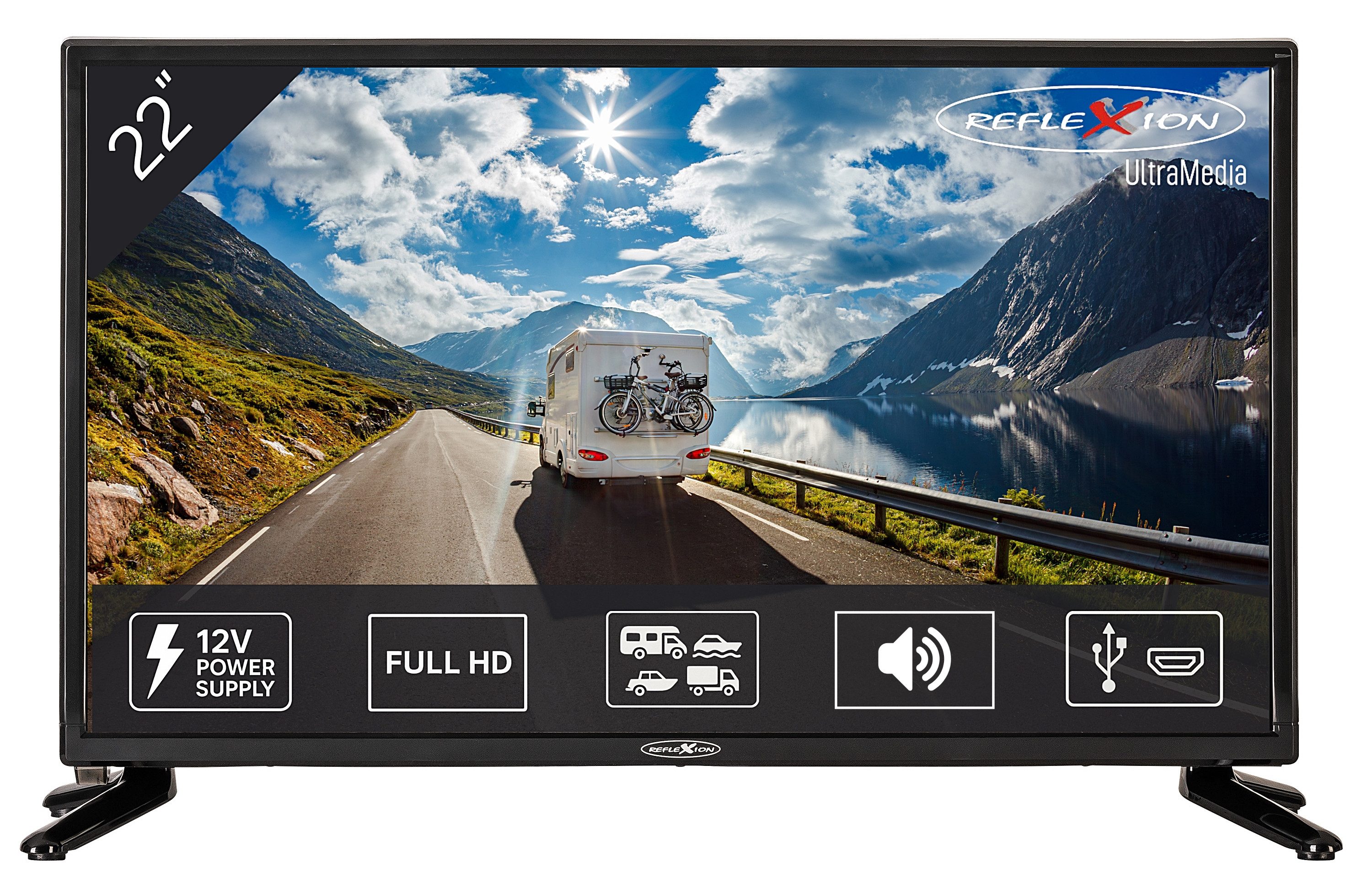 Reflexion LED2225 LED-Fernseher (55,00 cm/22 Zoll,