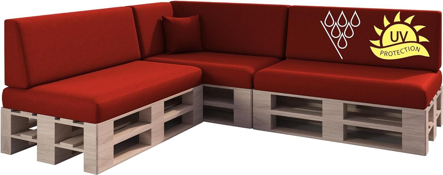 sunnypillow Palettenkissen Milano - 8er Set