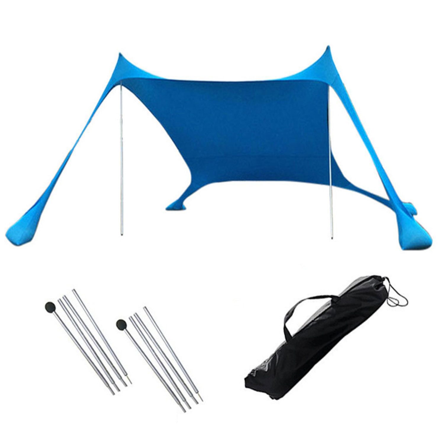 Refttenw Strandmuschel Strandzelt Pop-Up Campingzelt UV-Schutz