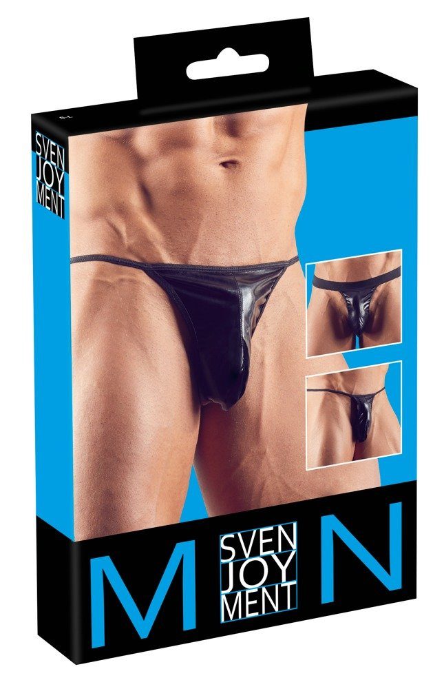 Svenjoyment Tanga 3-teiliges Wetlook Tanga-Set für