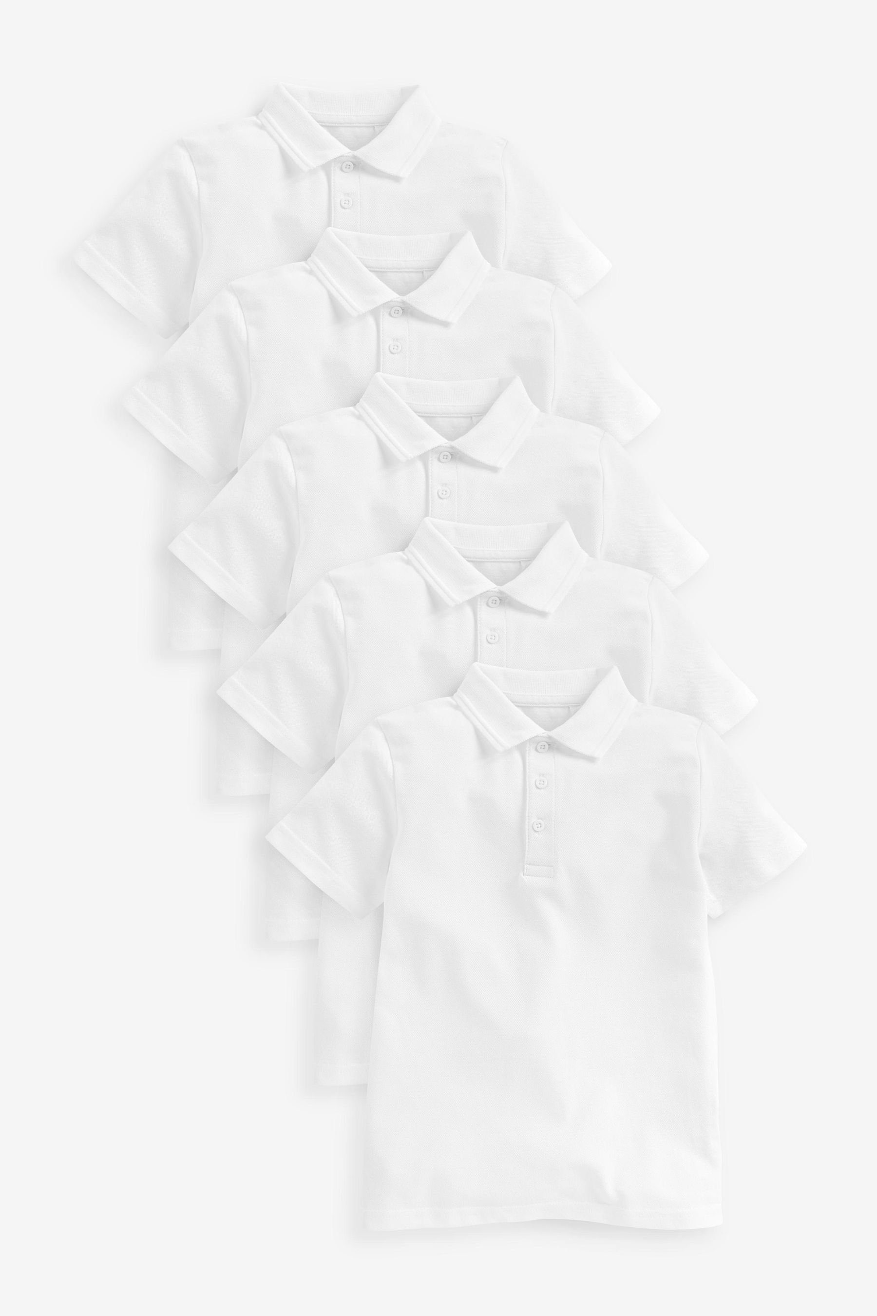 Next Poloshirt Schul-Poloshirts aus Baumwolle (5-tlg)