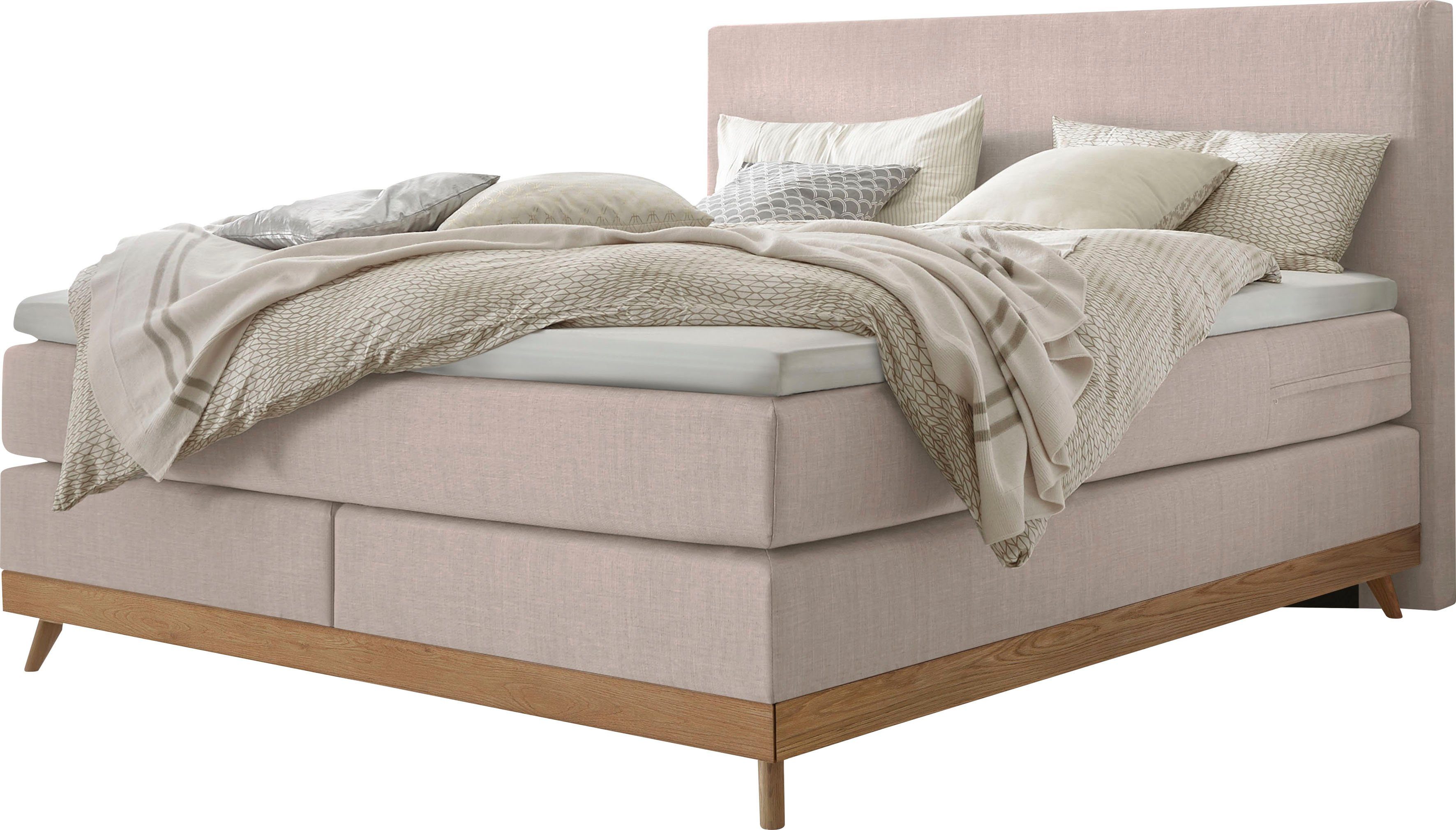 HASENA Boxspringbett Scandia, Boxspringbett, gepolstertes Kopfteil,