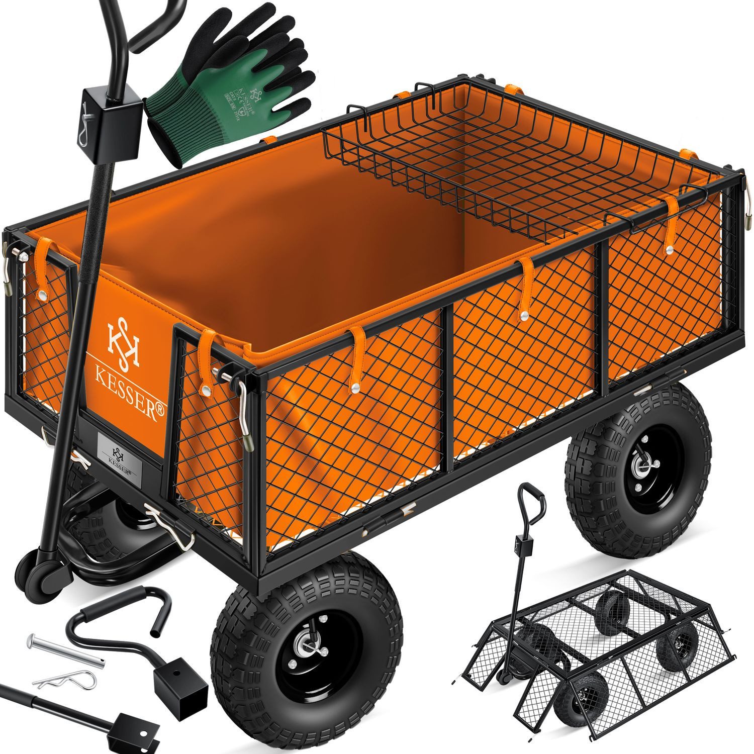 KESSER Bollerwagen Gartenwagen Bollerwagen Transportwagen 700kg