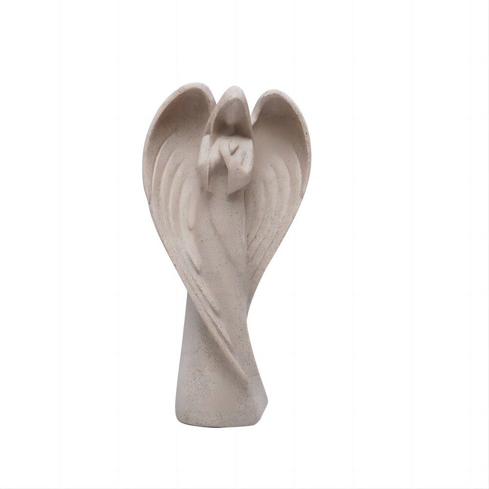 SIKAINI Skulptur (Harzkunsthandwerk, Engel-Skulptur Möbelstück), Schutzengel-Skulptur