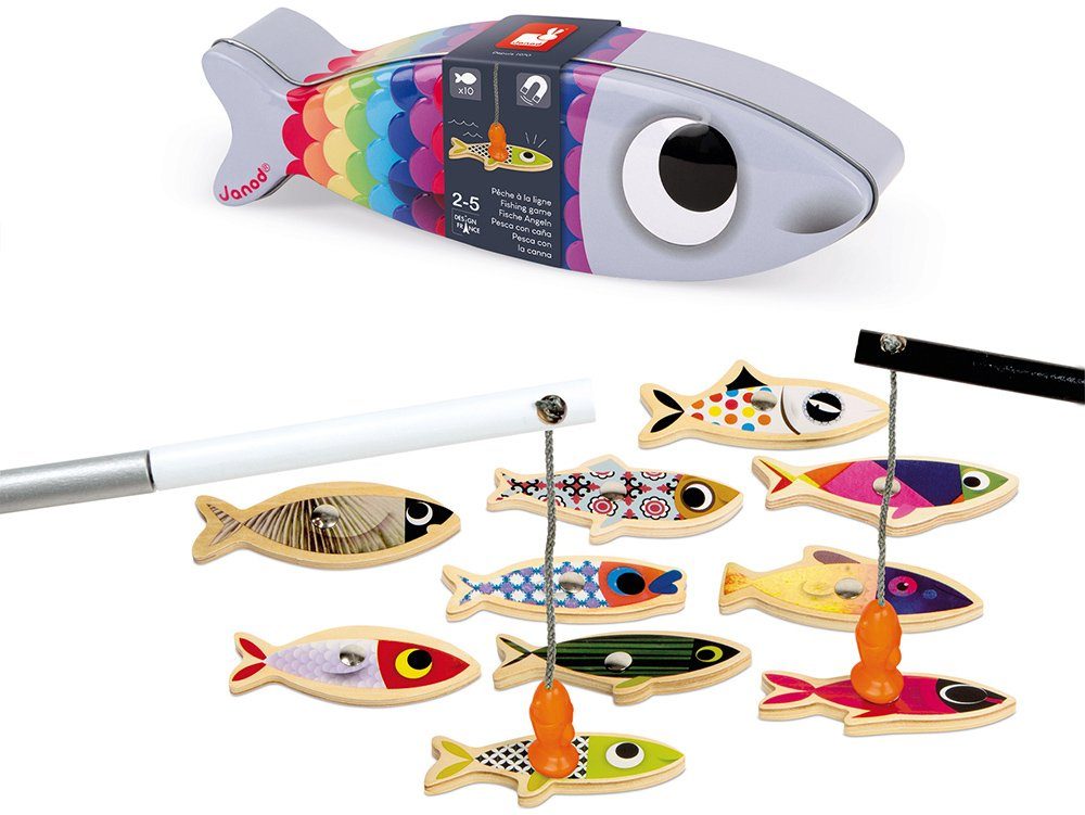 Janod Spiel Magnet-Angelspiel Sardine, Kinderspiel, in