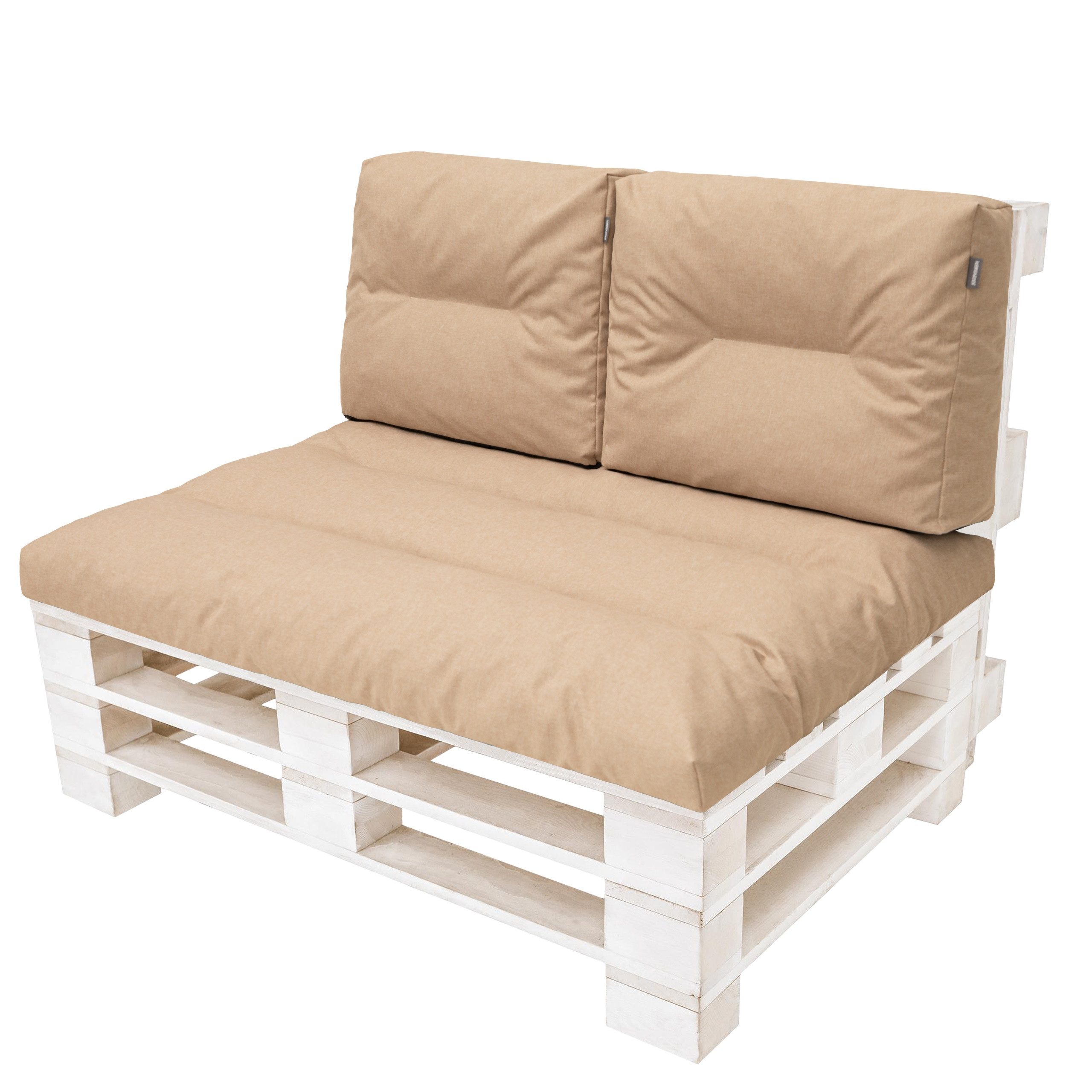 Bjird Palettenkissen 3er Set Palettenauflage 120x80