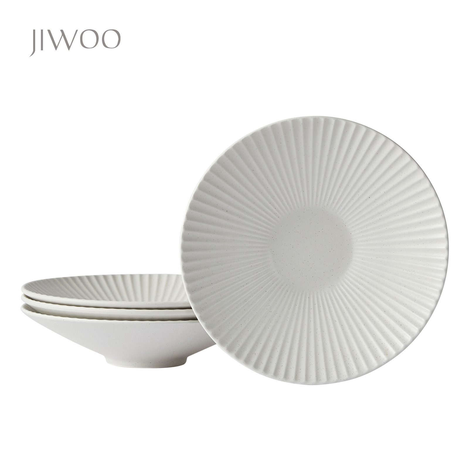 JIWOO Teller 4er 10 Zoll Teller