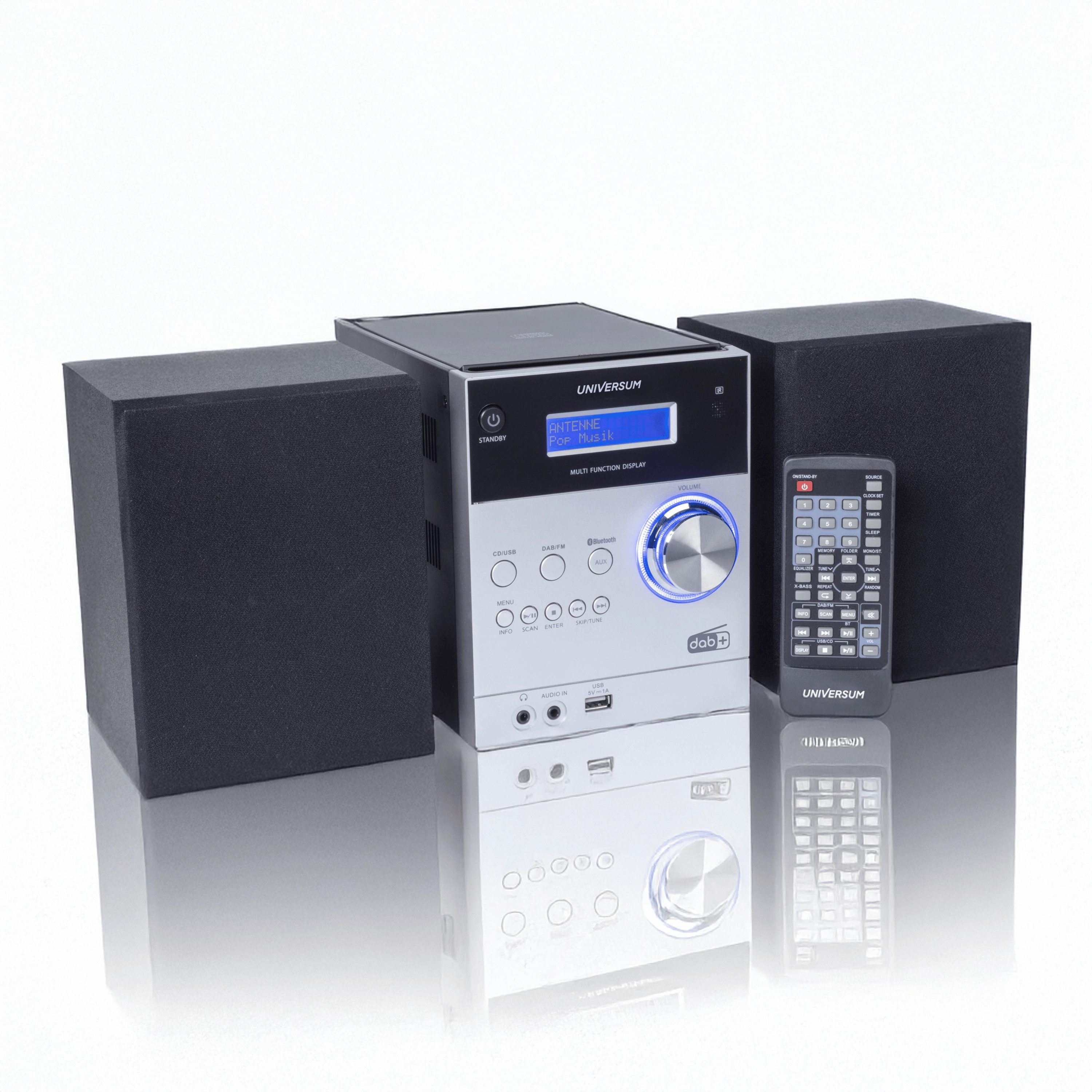 UNIVERSUM* MS 300 silver Kompaktanlage (CD,