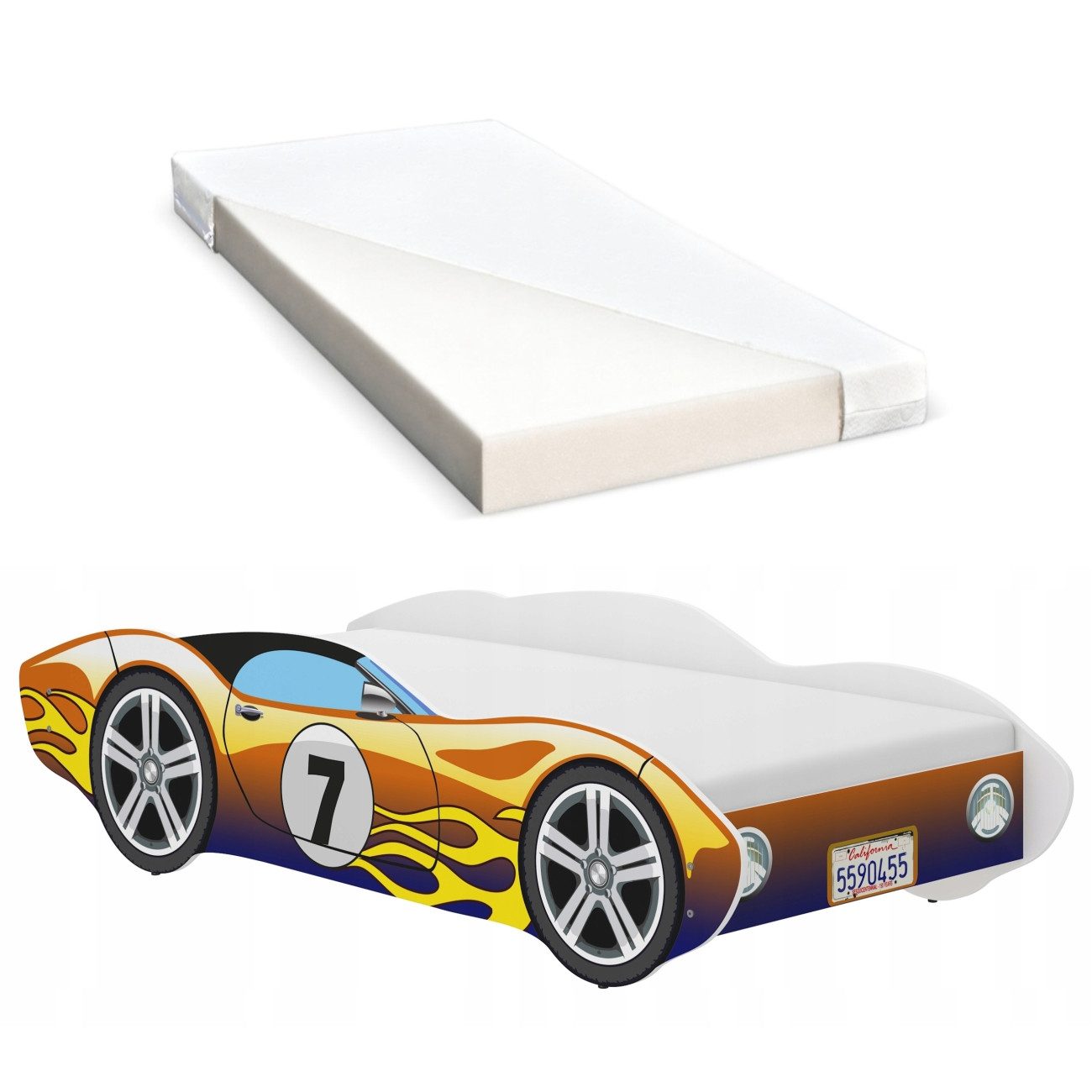 iGLOBAL Kinderbett Autobett Cars Bett Jugendbett