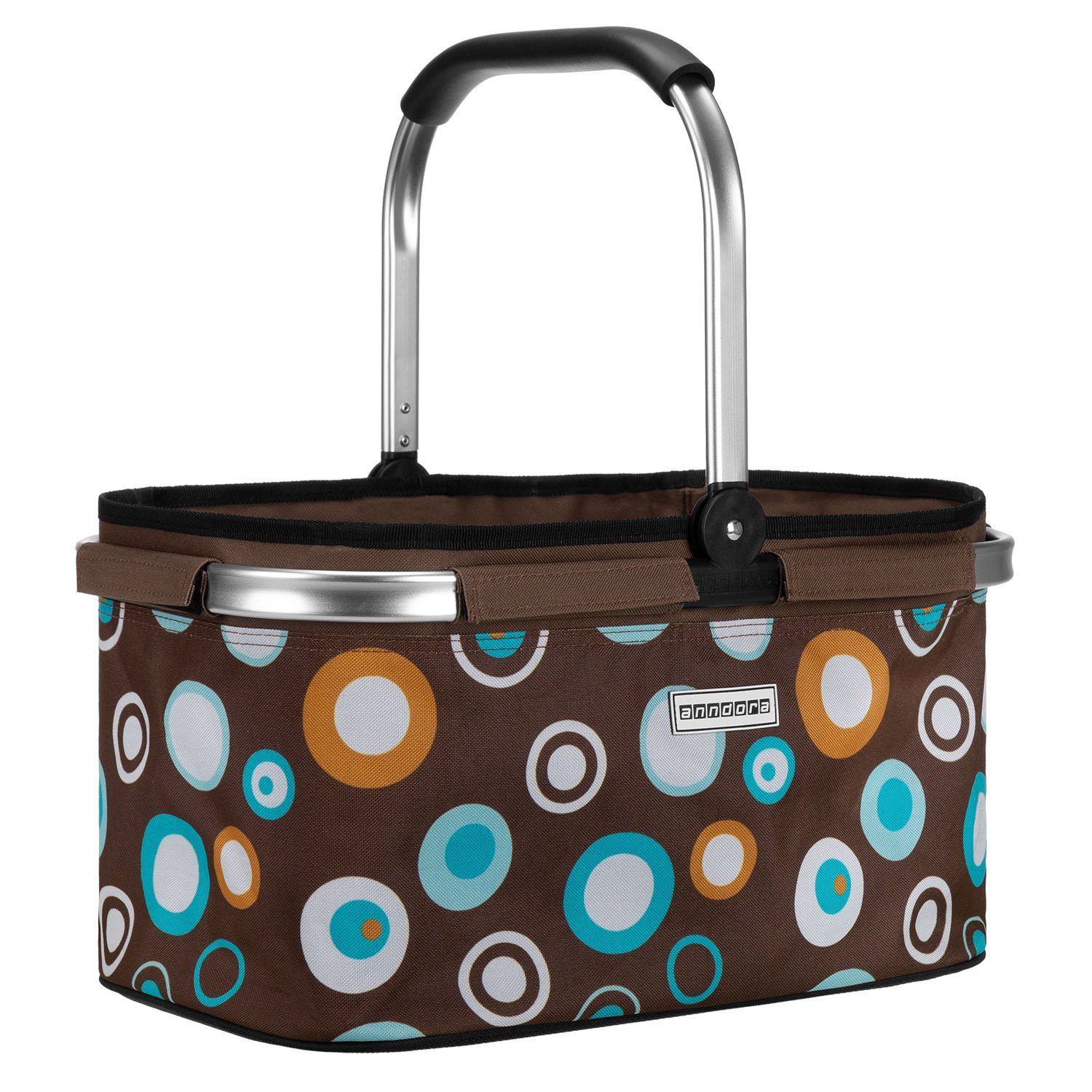 anndora Einkaufskorb mit stabilem Aluminiumrahmen, 22