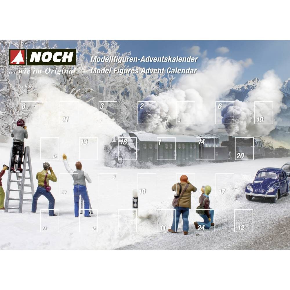 NOCH Modelleisenbahn-Figur H0 Figuren-Adventskalender