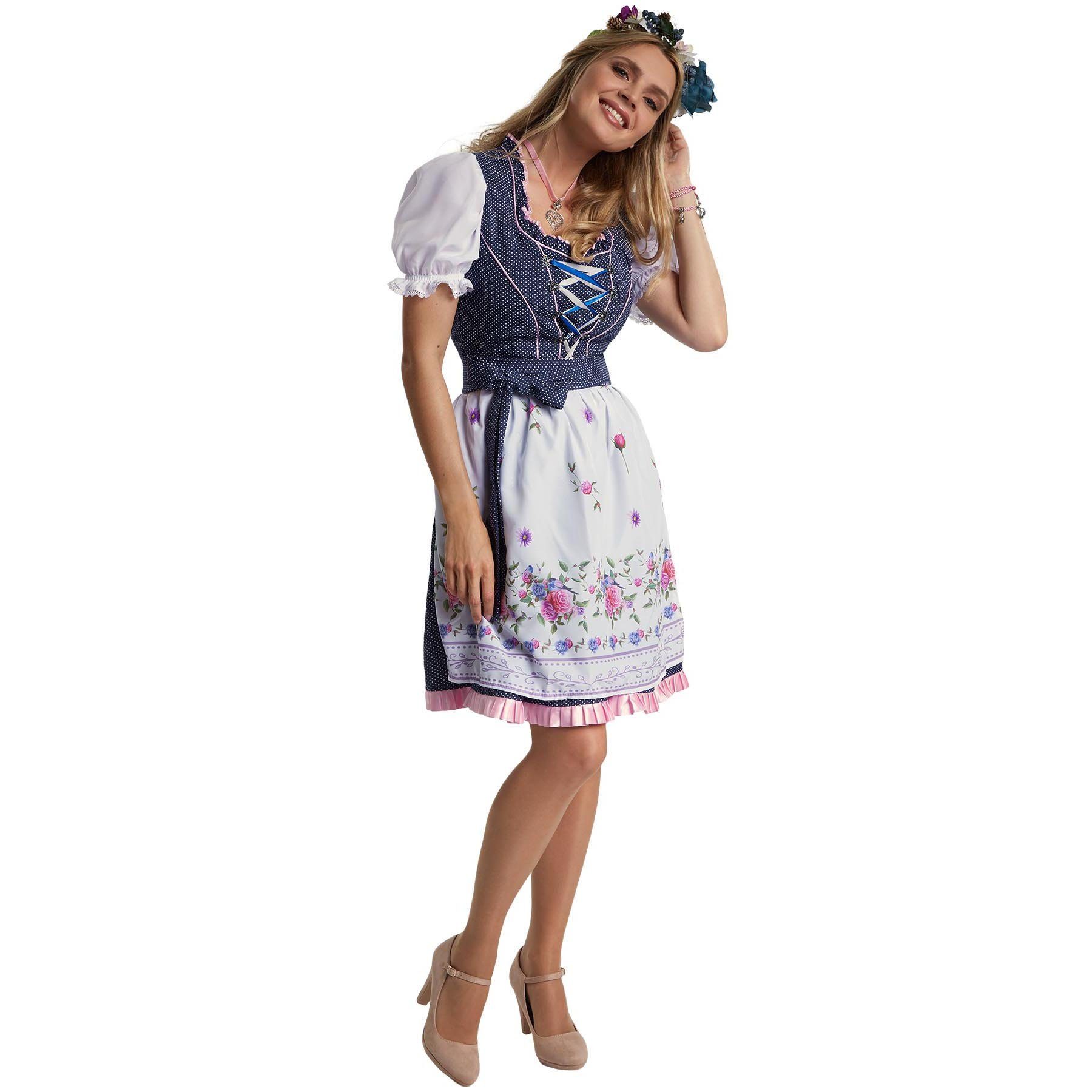 dressforfun Dirndl Frauenkostüm Mini-Dirndl Garching Modell