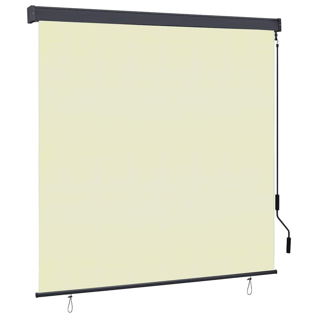 Rollo Outdoor Rollo Gestreift Verstellbar Creme