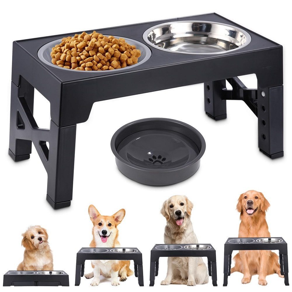 SinLaw Futterspender Hundefutter Schüssel, faltbare Haustier