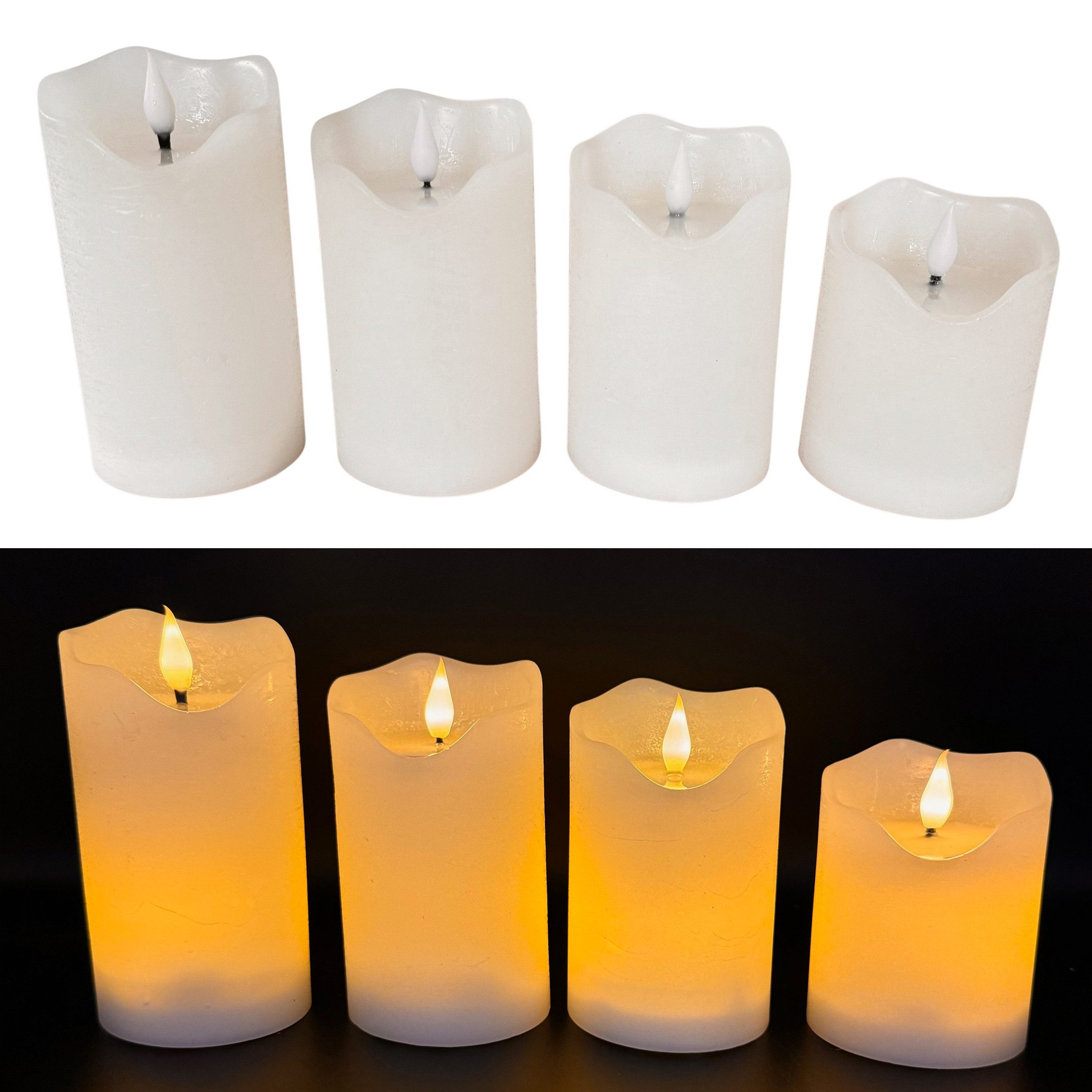 Online-Fuchs LED-Kerze - 4 LED Kerzen