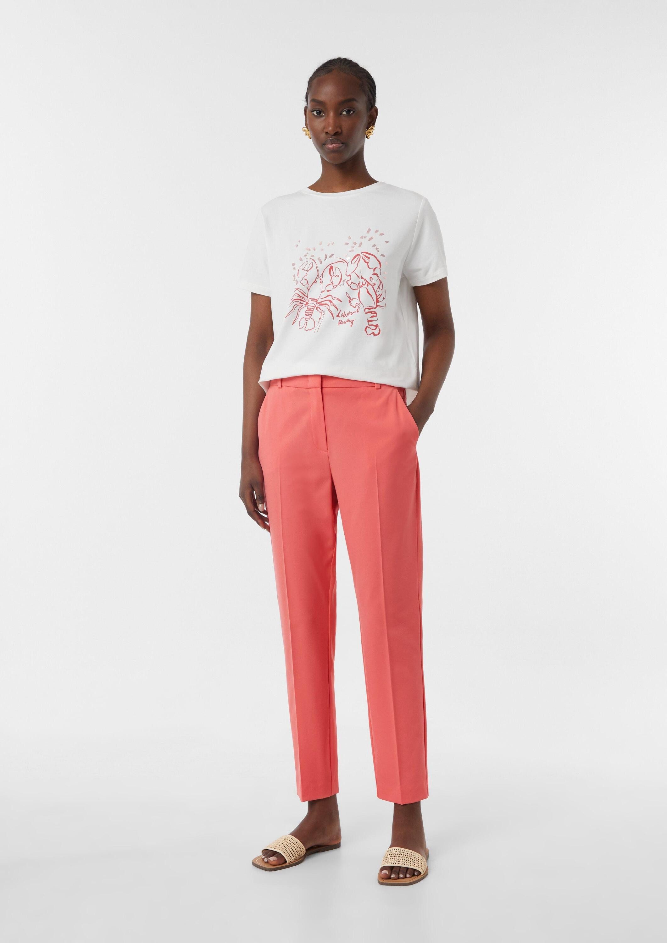 comma 7/8-Hose Hose Elegante Stoffhose im