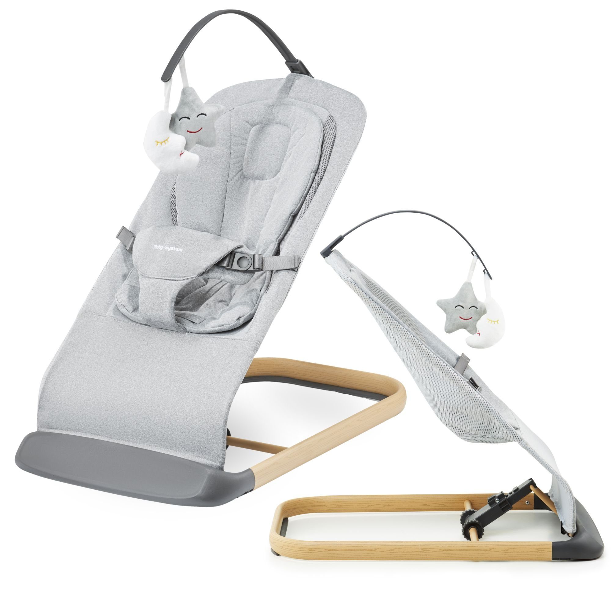 Moby-System Babywippe 2-in-1-Schaukelstuhl mit Einlage LILY