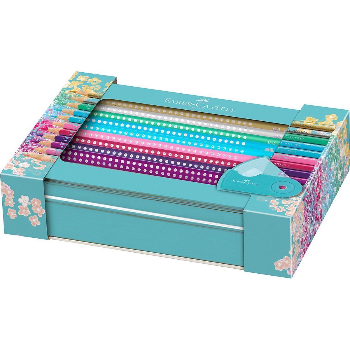 Faber-Castell Buntstift Geschenkset Buntstifte Sparkle, 21-tlg.