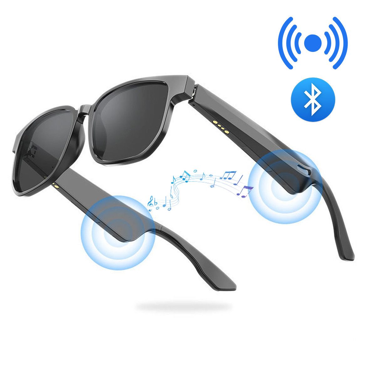 RWEUOQ Sonnenbrille Smart Sonnenbrille mit Bluetooth,
