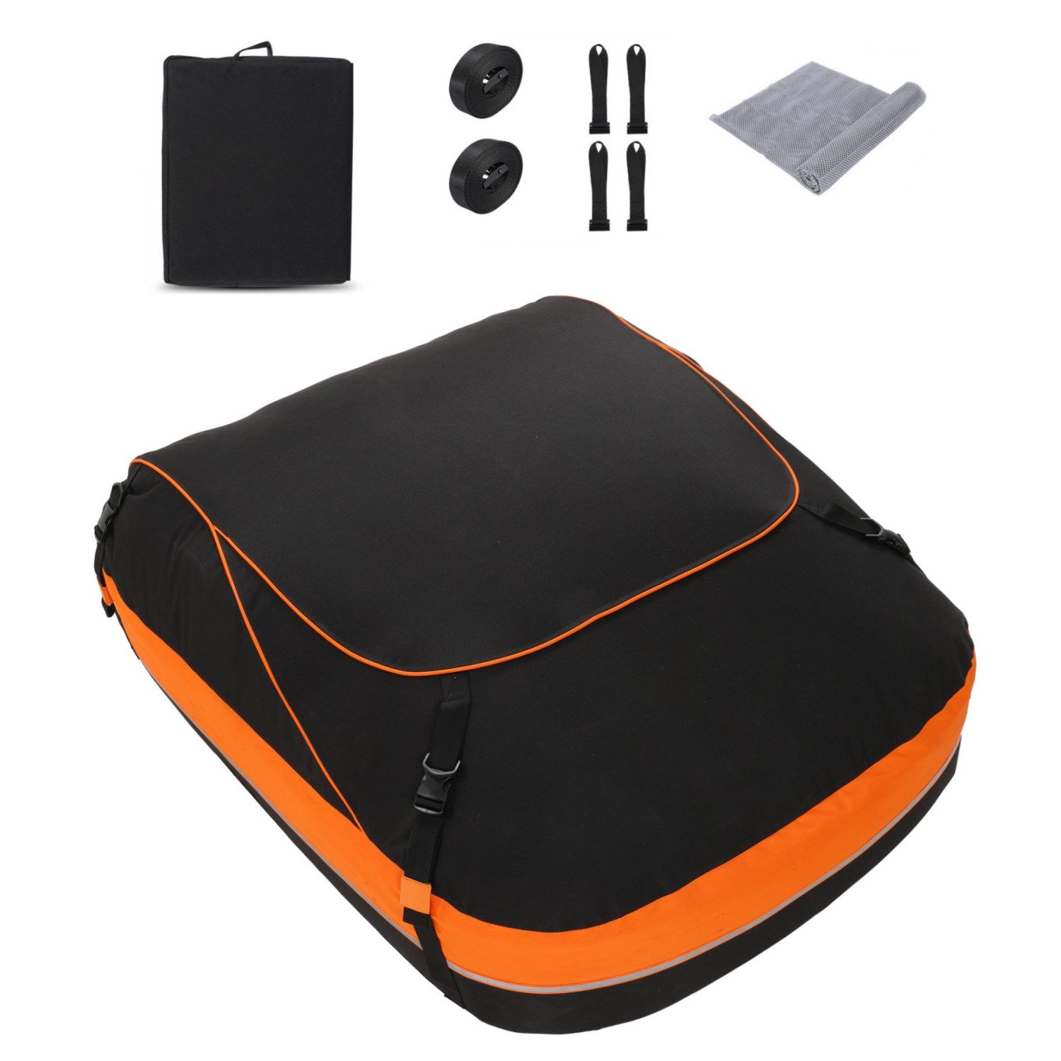 LUCKZON Dachbox Auto faltbar tragbar 900D