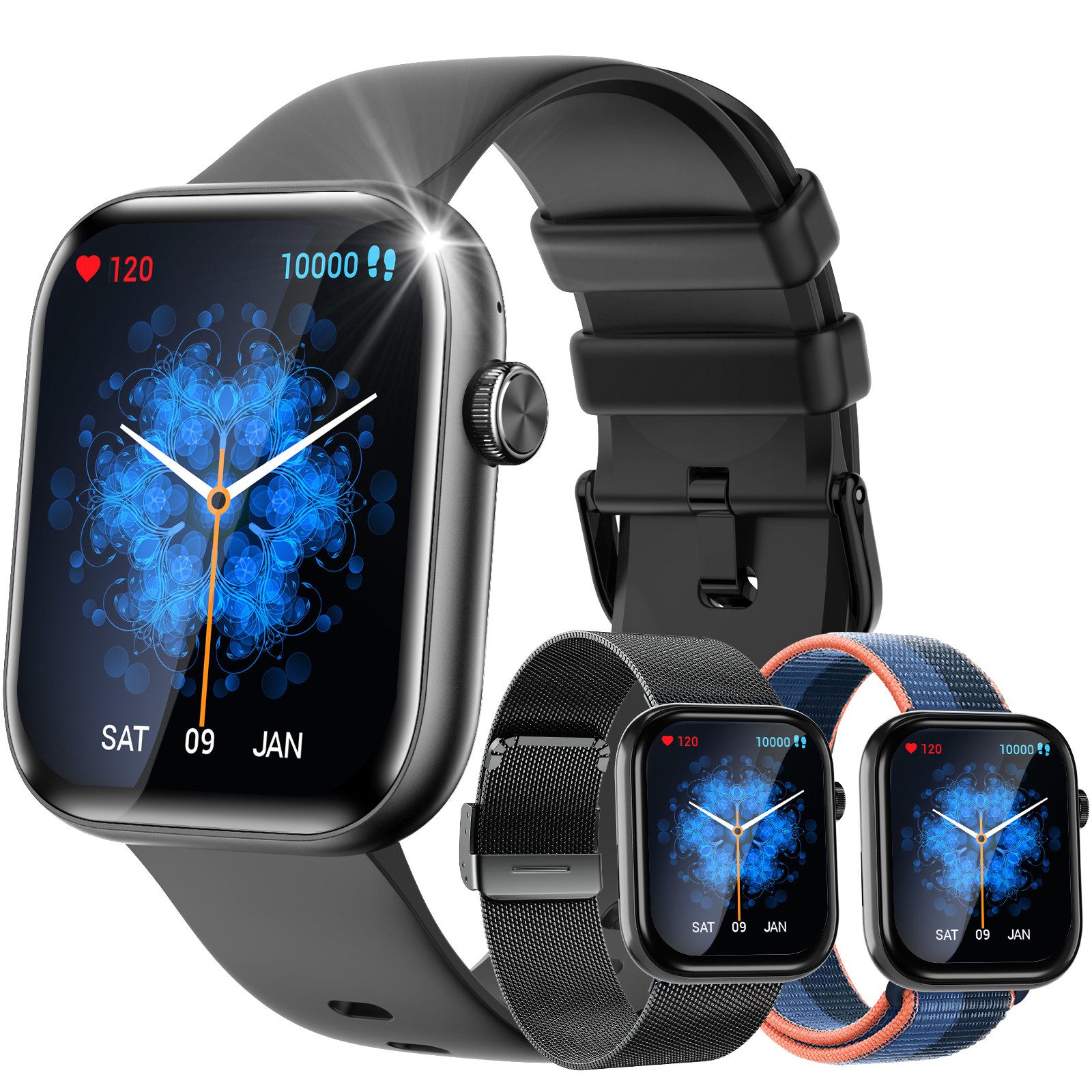 Rayofi Smartwatch Damen, Smartwatch Herren, Fitness