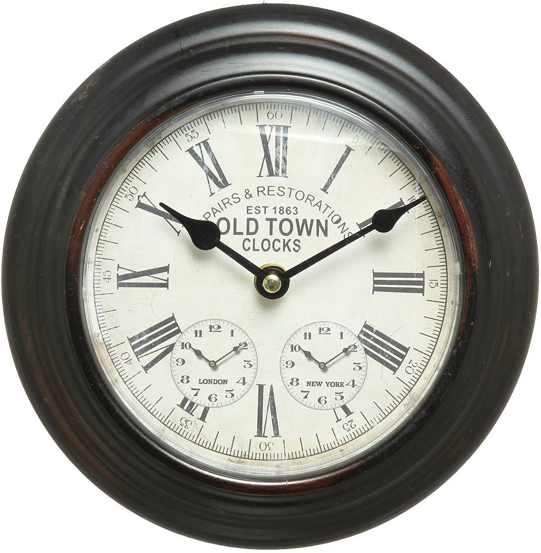 Ambiente Haus Wanduhr Wanduhr aus Metall