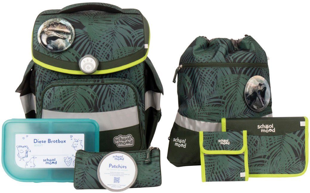 SCHOOL-MOOD® Schulranzen Timeless, Daniel (Dinosaurier) (Set,