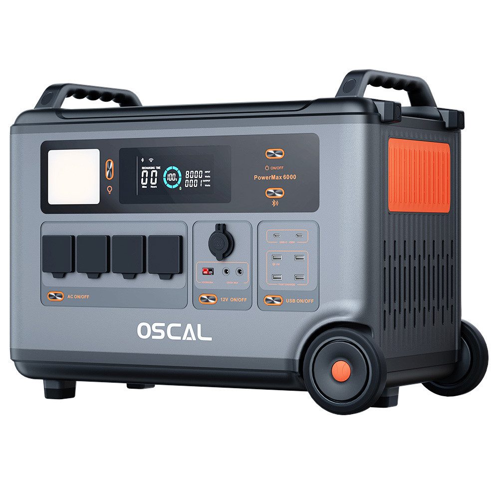 OSCAL Stromerzeuger Blackview PowerMax 6000W LiFePO4-Batterie