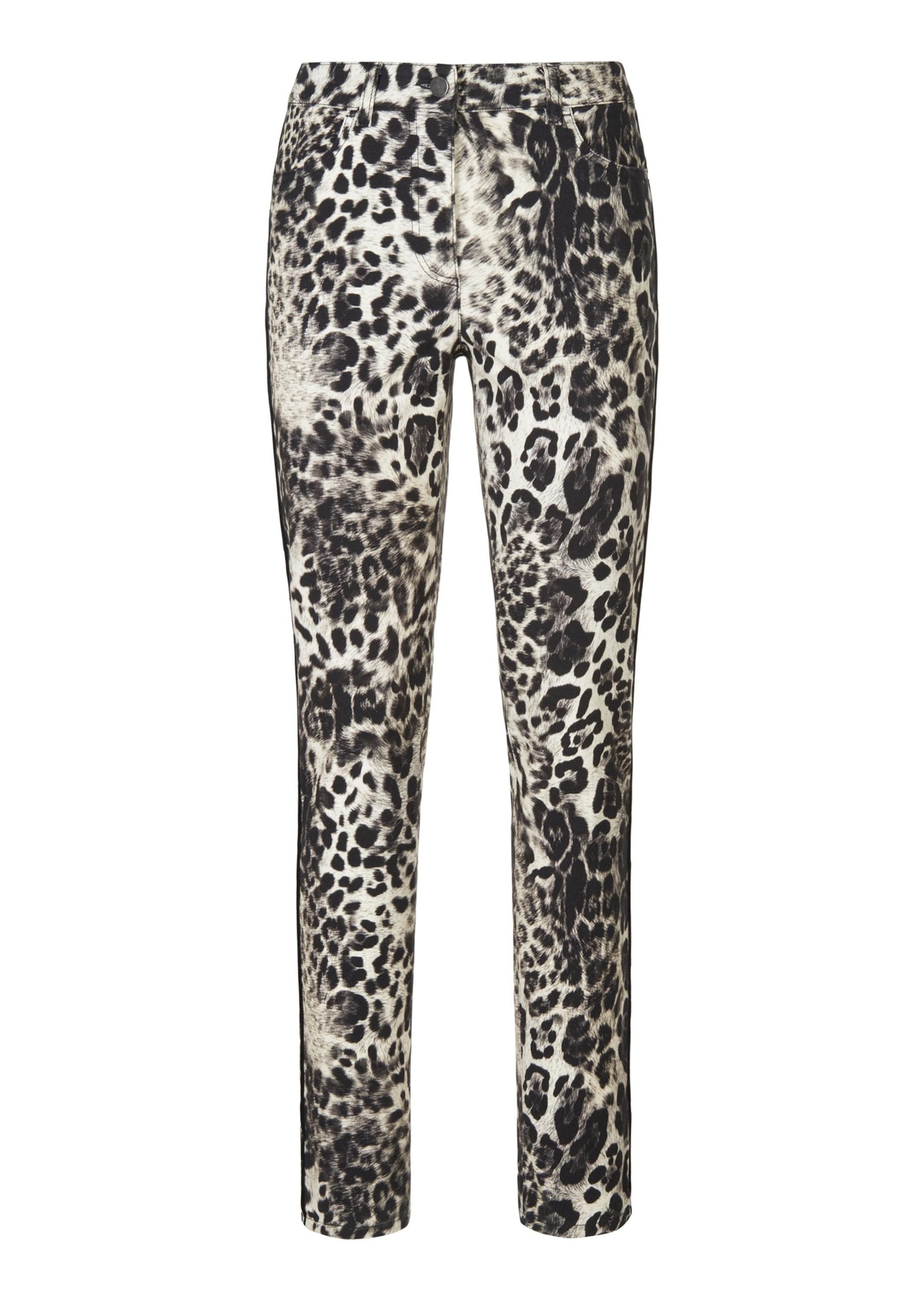 MADELEINE Stretch-Hose Bedruckte Stretch-Hose mit Unikat-Print