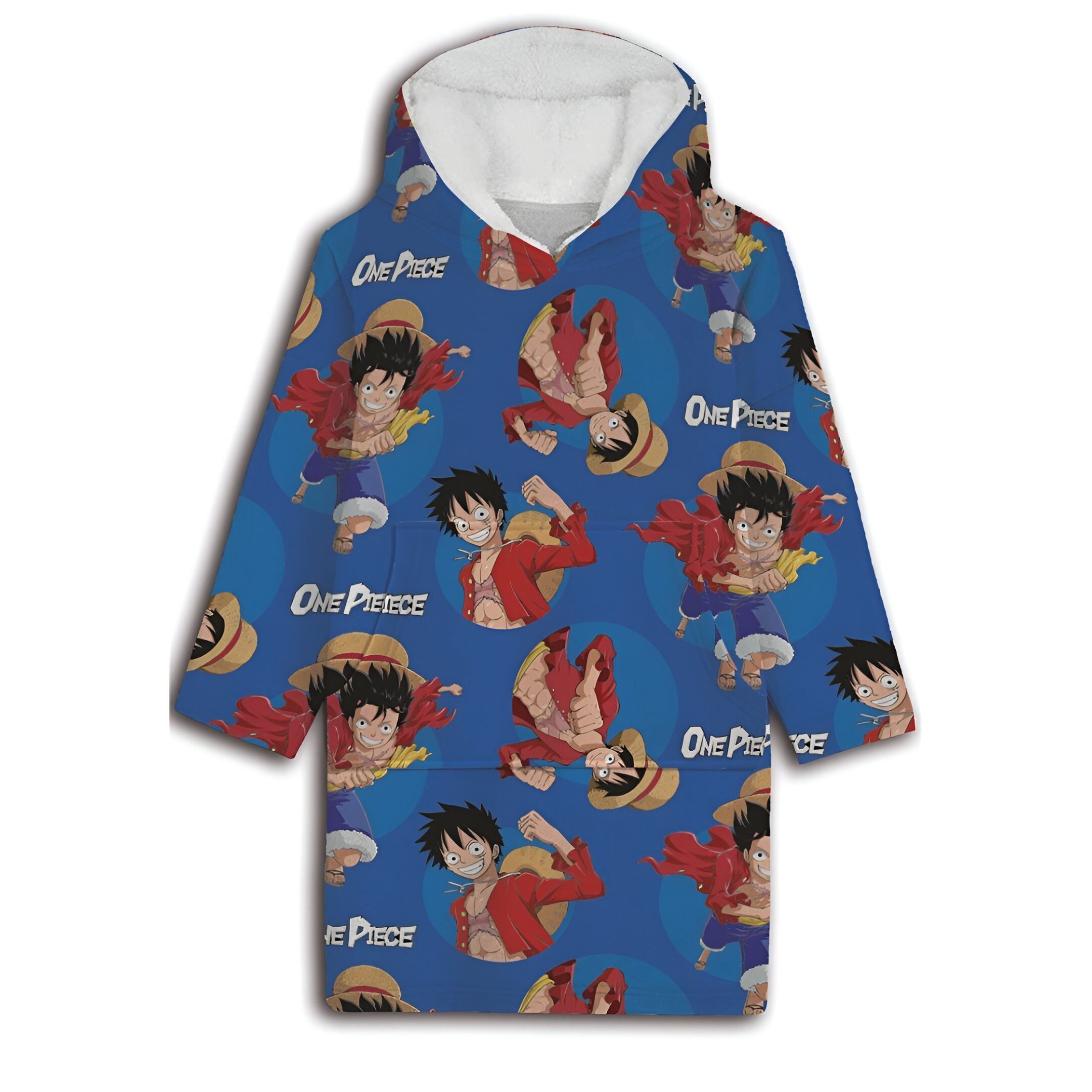One Piece Anime Fleeceponcho One Piece