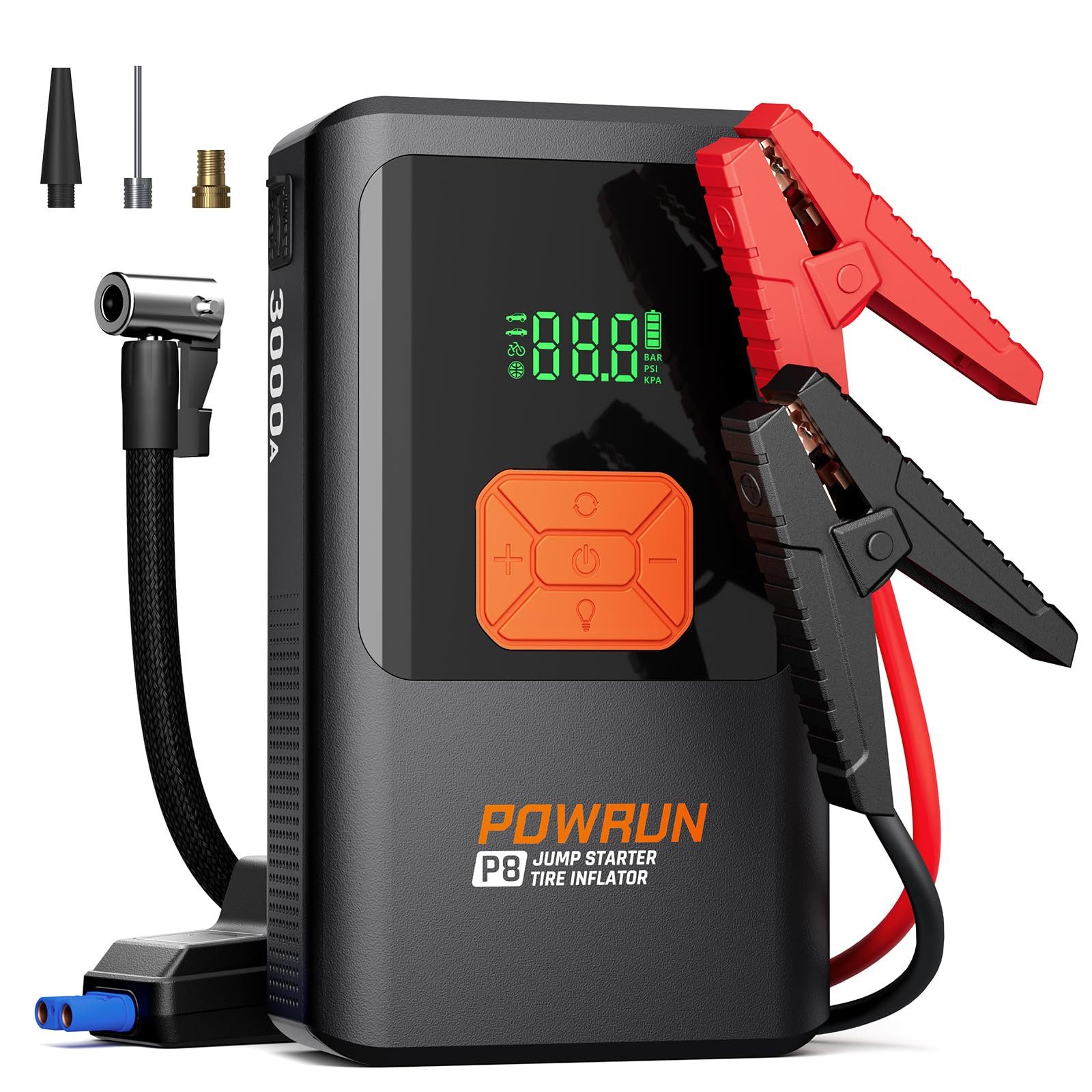 ZEUOPQ Autobatterie Ladegerät 3000A 10000mAh 3IN1