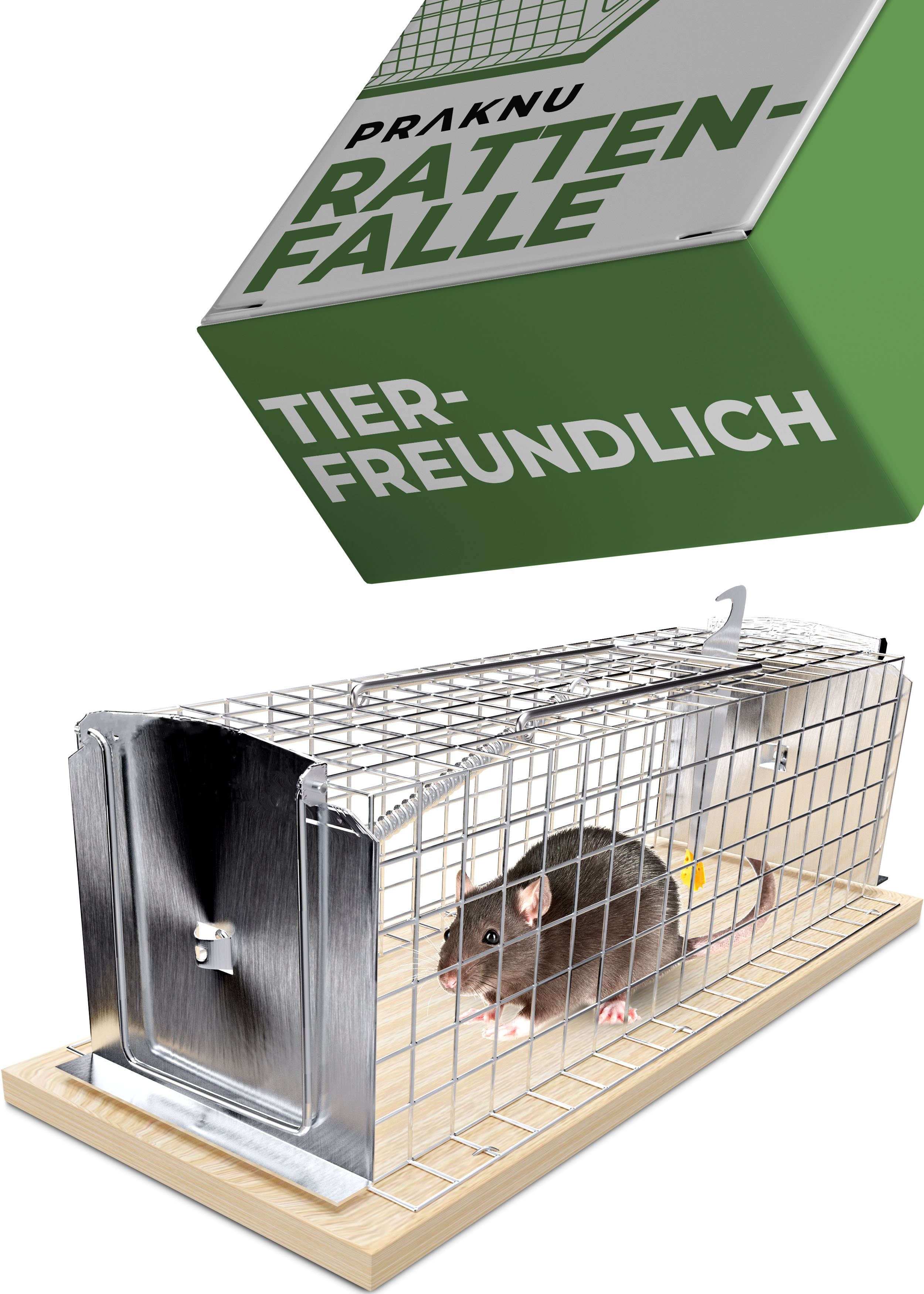 Praknu Kleintierkäfig Praknu Rattenfalle Lebendfalle 30