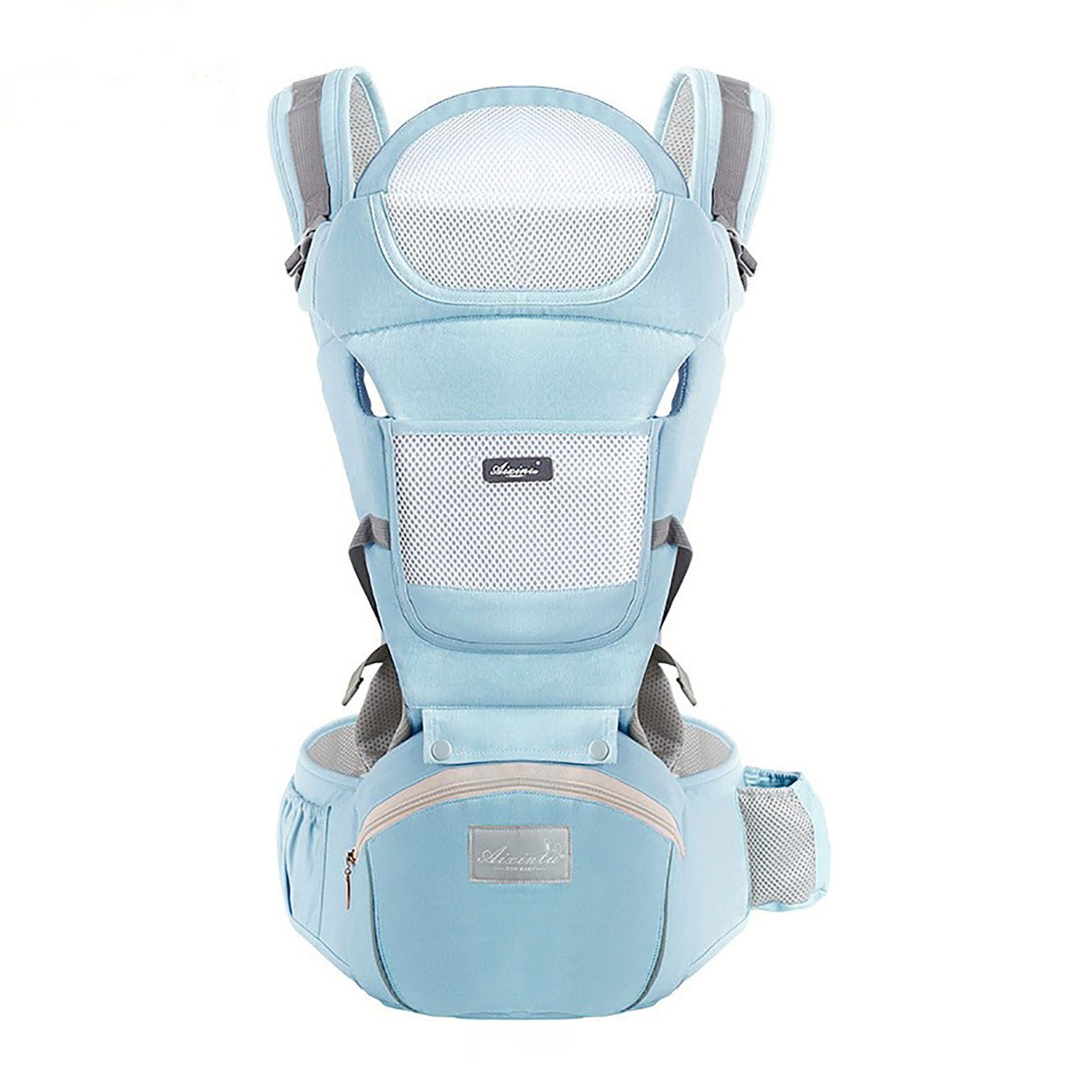 OKWISH Bauchtrage 6-in-1 Babytrage mit Hüftsitz