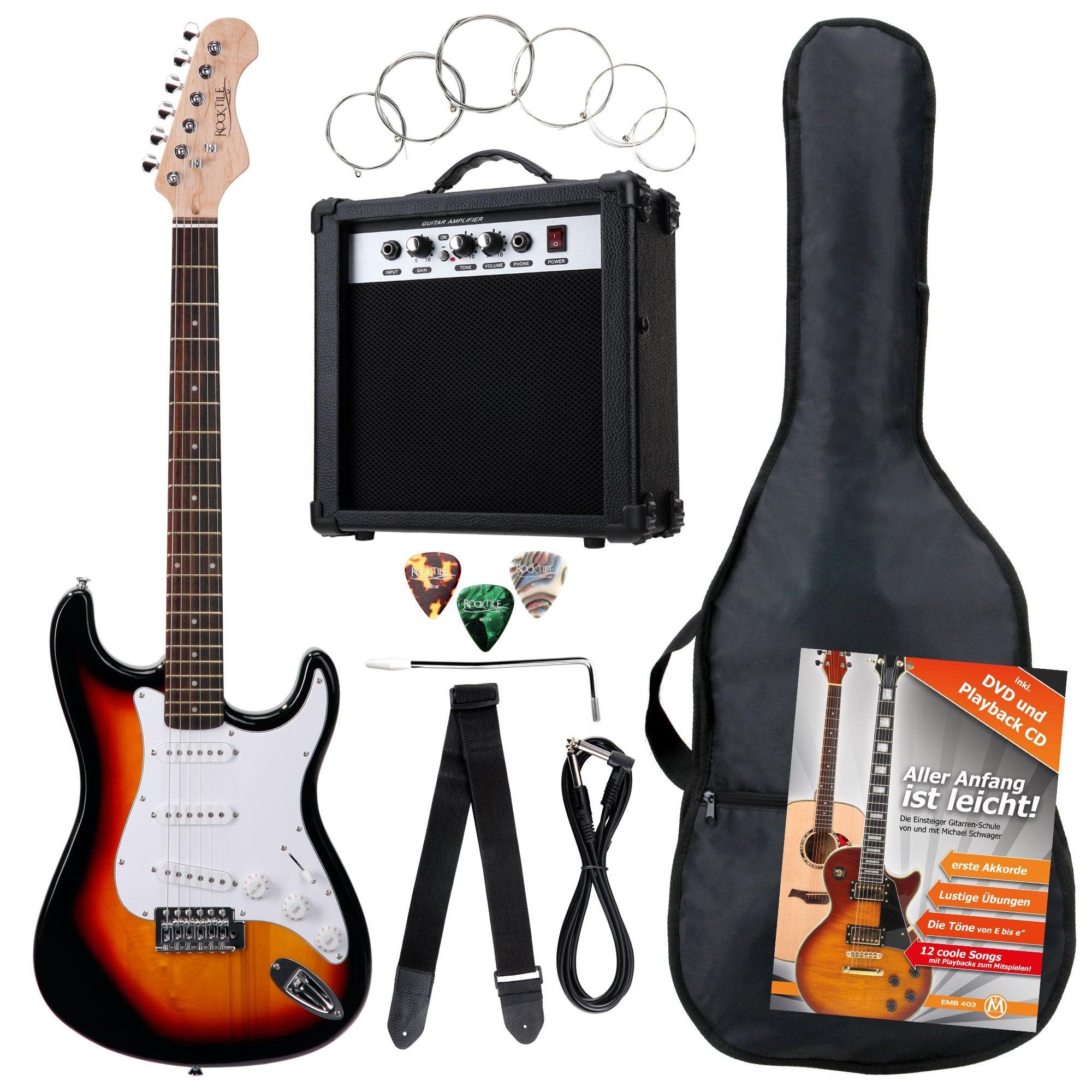 Rocktile E-Gitarre Banger's Pack elektrische Gitarre