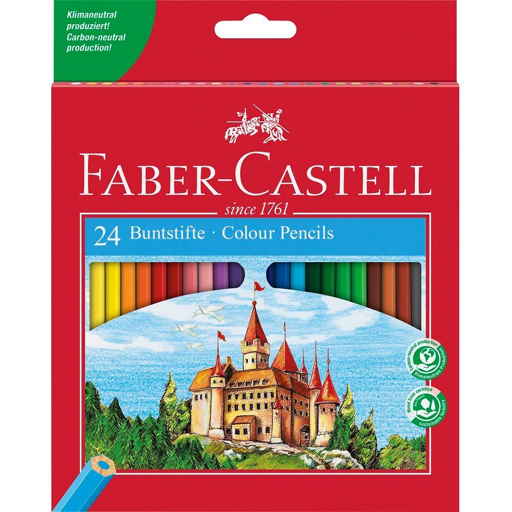 Faber-Castell Buntstift 24 Buntstifte CLASSIC Castle